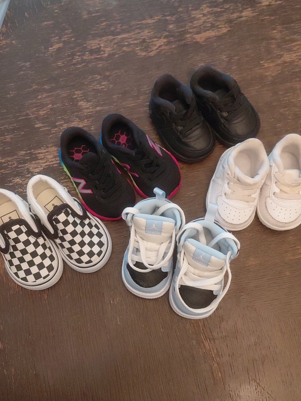 Lot Of Kids Athletic Sneakers Size 1c And 2c